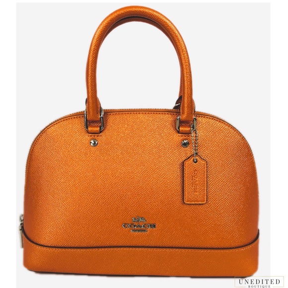 Coach Handbags - NWT - Coach Metallic Tangerine Shoulder Bag